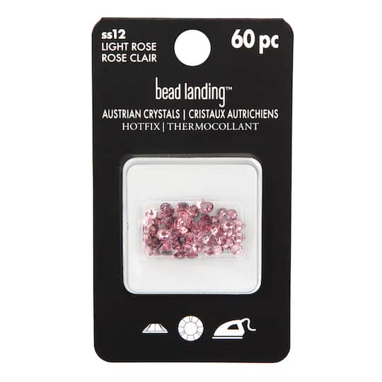 6 Packs: 60 ct. (360 total) SS12 Hotfix Austrian Crystals by Bead Landing